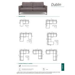 Sofa Dublin – modernus paprastumas