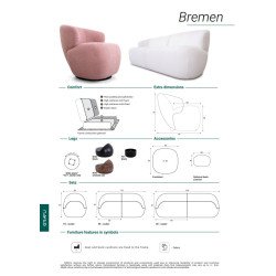 Sofa Bremen – modernus jaukumas ir dizainas