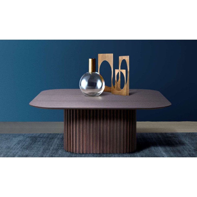 Išskleidžiamas valgomojo stalas su ąžuolo lukštu