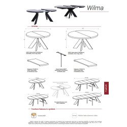 Apvalus išskleidžiamas stalas – elegancija ir stabilumas