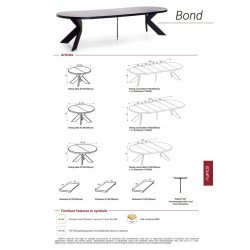 Reguliuojamas apvalus stalas iki 16 vietų