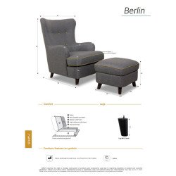 Fotelis su pakoju – maksimalus komfortas