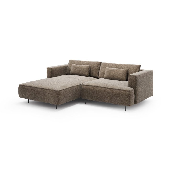 Kenzo kampinė sofa su šezlongu ir patalynės dėže