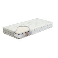 Dvipusis Multipocket čiužinys su Clima lateksu ir linu, 24 cm