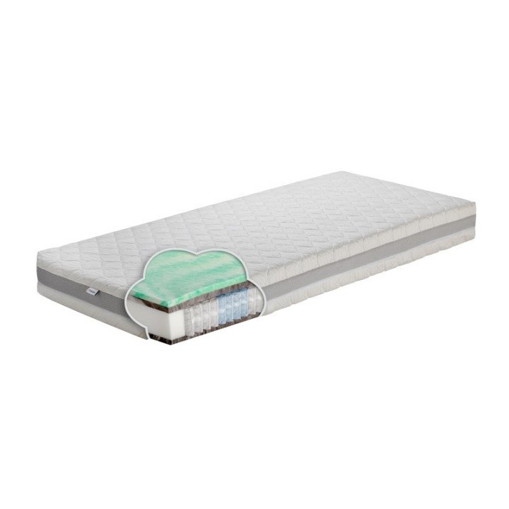 Multipocket čiužinys su BIO green memory ir Hybrid, 24 cm