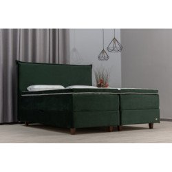 Kontinentinė lova su patalynės dėže ir galvūgaliu