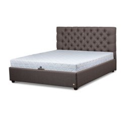 Elegantiška lova su patalynės dėže ir grotelių sistema