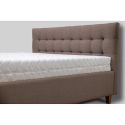 Lova su aukštu, prabangiu galvūgaliu ir patalynės dėže