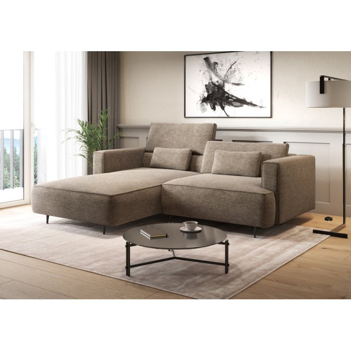 Kenzo kampinė sofa su šezlongu ir patalynės dėže