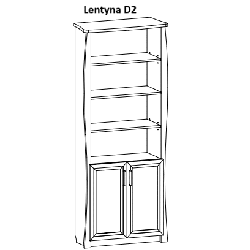 Lentyna 2D Praha 850 mm | Su durelėmis