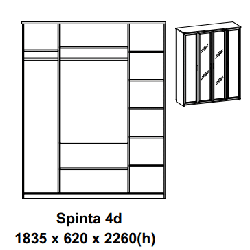 Spinta Porto 1–4 durų | Kampinė