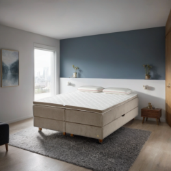 Kontinentinė lova GALA su patalynės dėže | Be galvūgalio