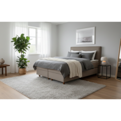 Kontinentinė lova Loren su patalynės dėže | Minimalizmas