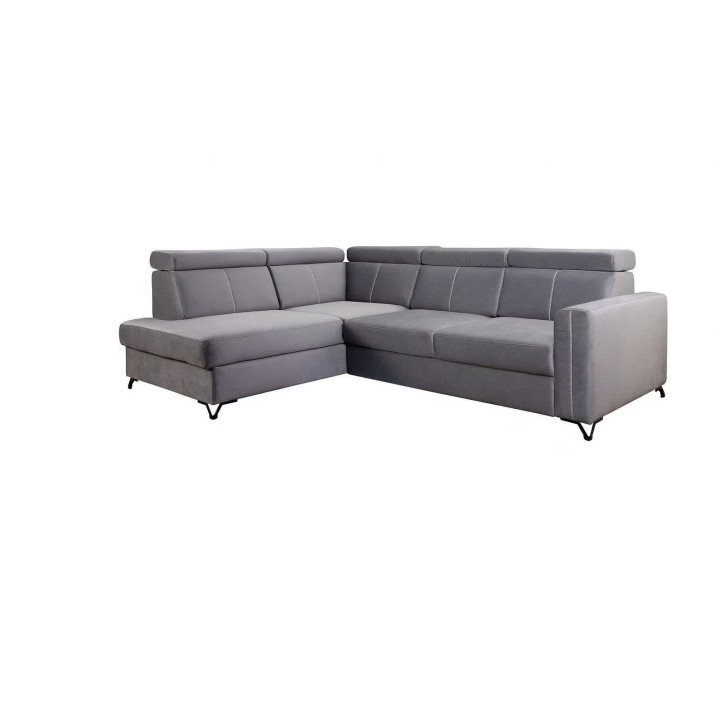 Elbrus kampinė sofa su reguliuojamomis galvos atramomis