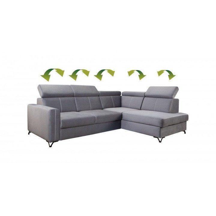 Elbrus kampinė sofa su klasikinėmis formomis
