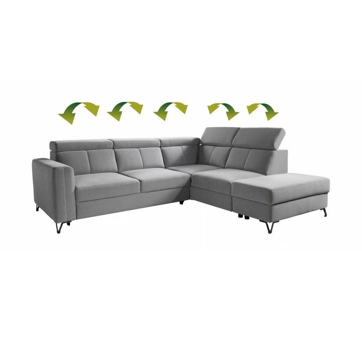 Elbrus sofa su pufu ir išplečiama sėdėjimo zona