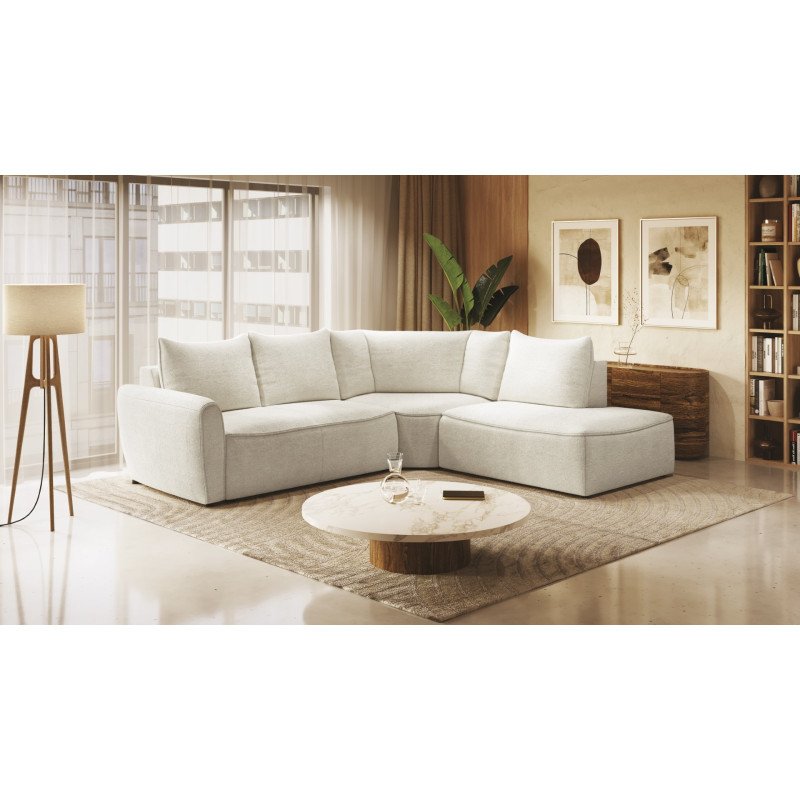 Eclipse kampinė sofa su prailgintu kampu ir USB