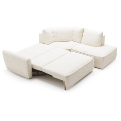 Eclipse kampinė sofa su prailgintu kampu ir USB