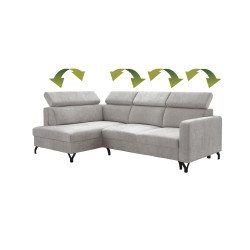 Allicante kampinė sofa kompaktiškai svetainei