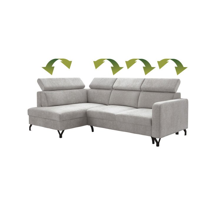 Allicante kampinė sofa kompaktiškai svetainei