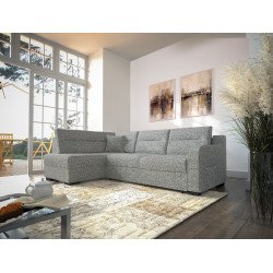 Modo kampinė sofa su dvigubų spyruoklių sistema