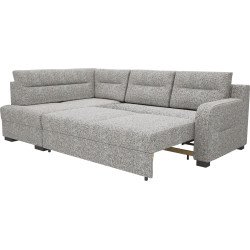 Modo kampinė sofa su dvigubų spyruoklių sistema