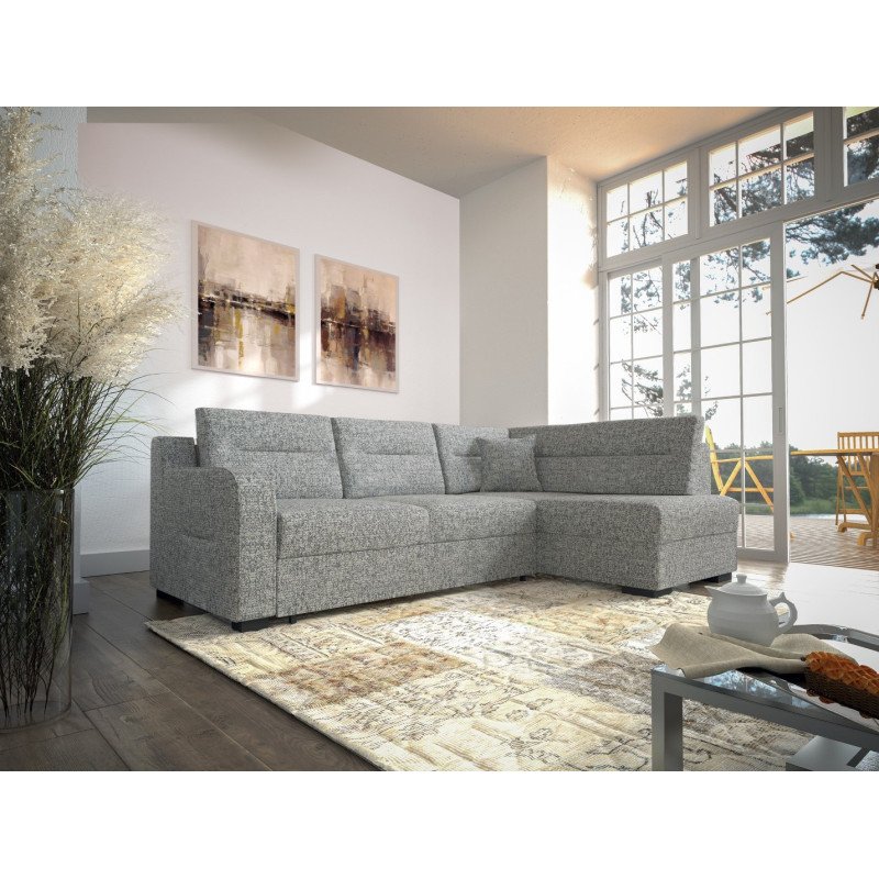 Modo kampinė sofa su pakeliamomis atlošo pagalvėlėmis