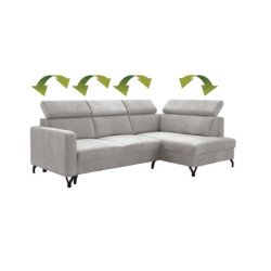 Allicante kampinė sofa su miegojimo funkcija