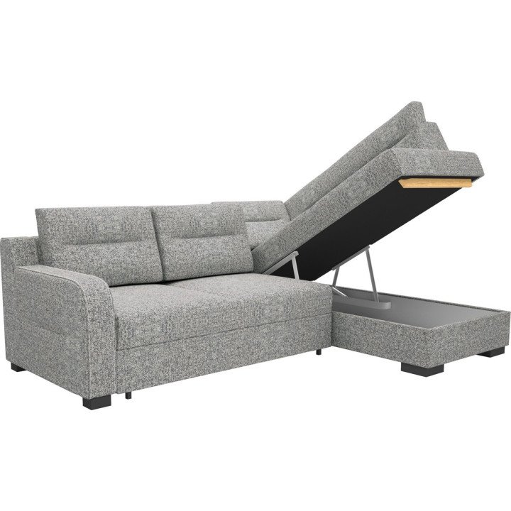 Modo kampinė sofa su pakeliamomis atlošo pagalvėlėmis