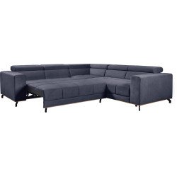 Party kampinė sofa su reguliuojamomis galvos atramomis