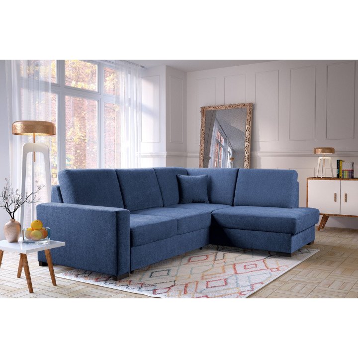 Boss kampinė sofa su pakeliamomis atlošo pagalvėlėmis