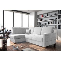 Fen kampinė sofa su patalynės skyriumi
