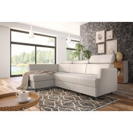 Fiore kampinė sofa mažoms erdvėms