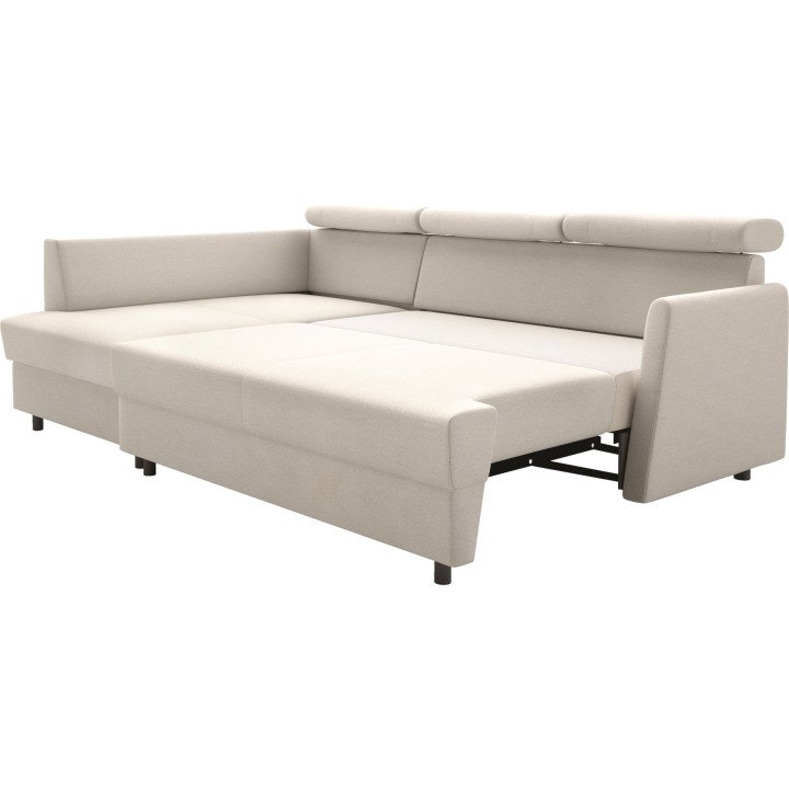 Fiore kampinė sofa mažoms erdvėms