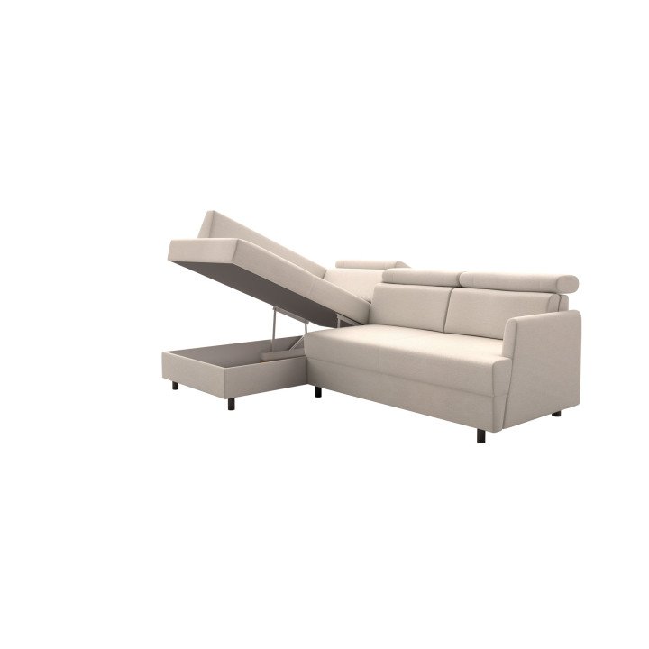 Fiore kampinė sofa mažoms erdvėms