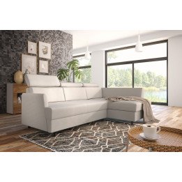 Fiore kompaktiška kampinė sofa su miegojimo funkcija