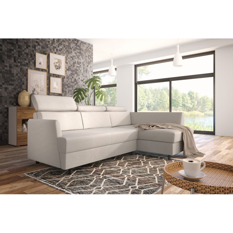 Fiore kompaktiška kampinė sofa su miegojimo funkcija