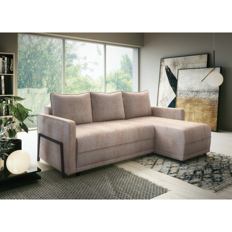 Parker kampinė sofa su USB jungtimi