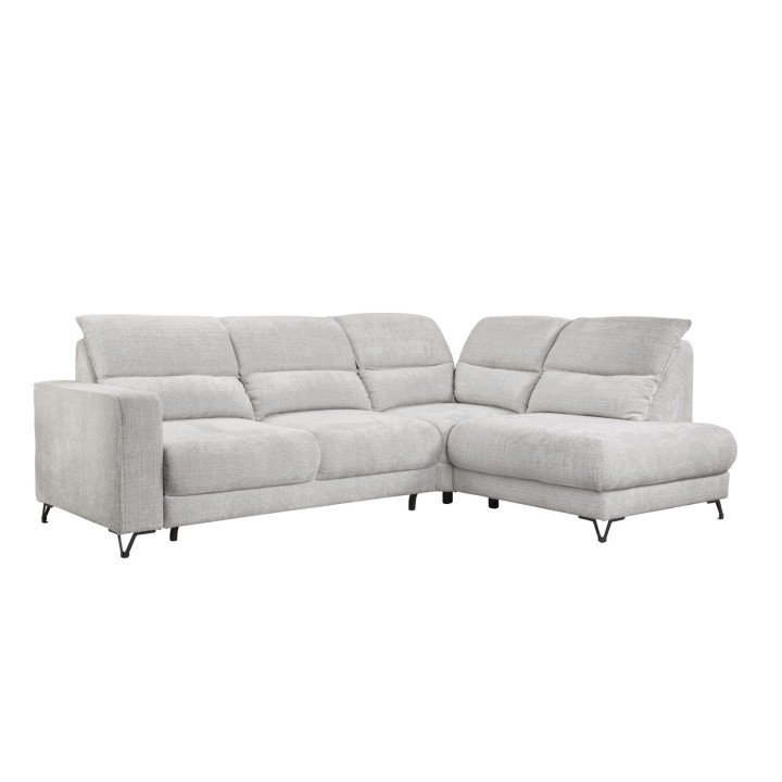 Popus kampinė sofa su pakeliama atlošo sistema