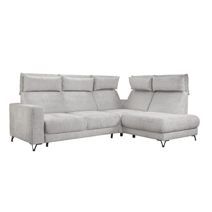 Popus kampinė sofa su pakeliama atlošo sistema