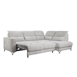 Popus kampinė sofa su pakeliama atlošo sistema