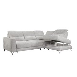 Popus kampinė sofa su pakeliama atlošo sistema