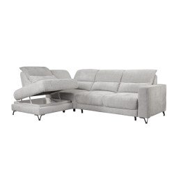 Popus komfortiška kampinė sofa su USB