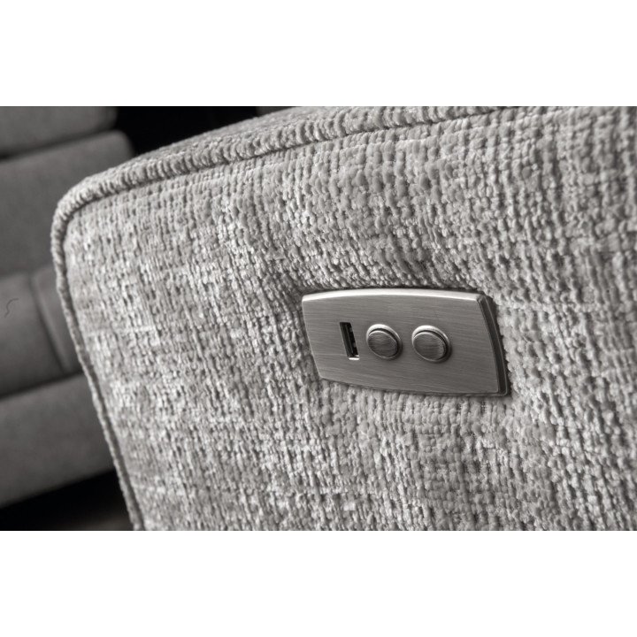 Popus komfortiška kampinė sofa su USB