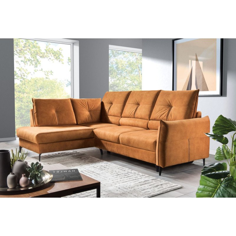 Cento moderni kampinė sofa su Puma funkcija