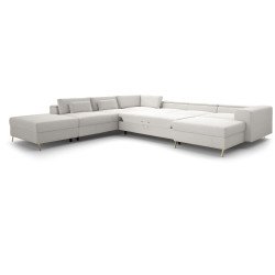 Modulinė kampinė sofa Chrome su vežimėlio mechanizmu