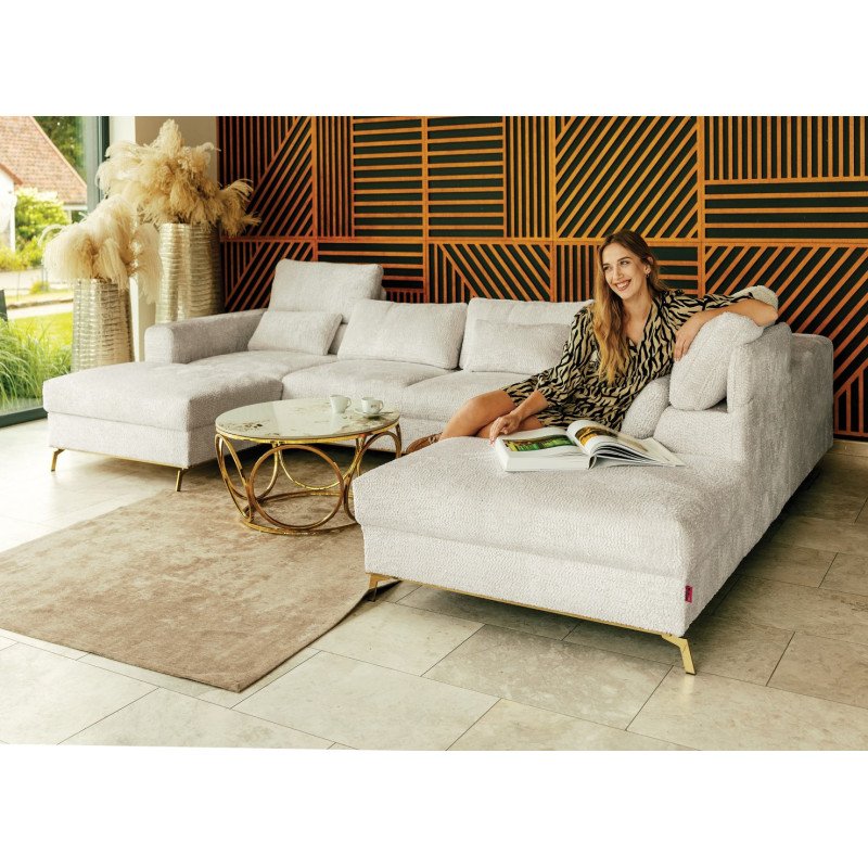 Didelė modulinė kampinė sofa Chrome svetainei