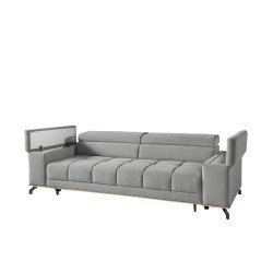 Party sofa su medinėmis detalėmis