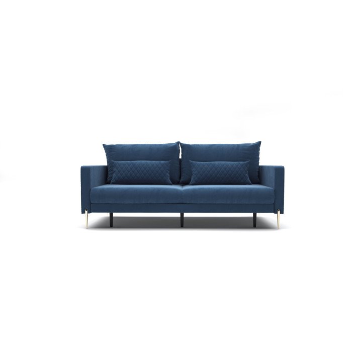 Garda elegantiška sofa su aukštomis kojelėmis