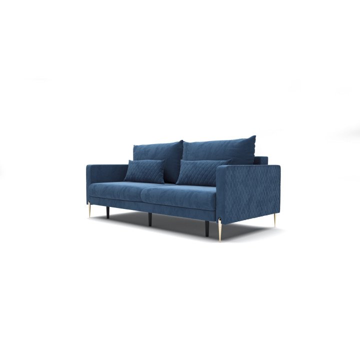 Garda elegantiška sofa su aukštomis kojelėmis